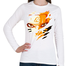 PRINTFASHION Naruto Kyubi Mode - Női hosszú ujjú póló - Fehér női póló