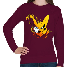 PRINTFASHION Naruto kyuubi - Női pulóver - Bordó