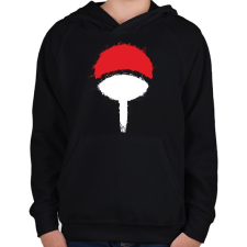 PRINTFASHION Naruto logo - Gyerek kapucnis pulóver - Fekete gyerek pulóver, kardigán