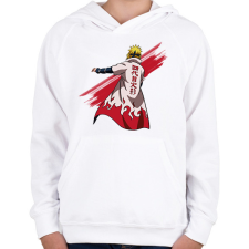 PRINTFASHION Naruto Minoto - Gyerek kapucnis pulóver - Fehér gyerek pulóver, kardigán