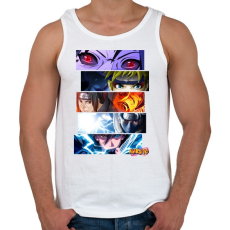 PRINTFASHION NARUTO montage - Férfi atléta - Fehér