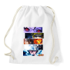 PRINTFASHION NARUTO montage - Sportzsák, Tornazsák - Fehér