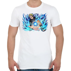 PRINTFASHION Naruto Rasengan - Férfi póló - Fehér