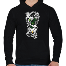 PRINTFASHION Naruto Shikamaru - Férfi kapucnis pulóver - Fekete férfi pulóver, kardigán