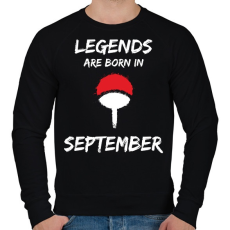 PRINTFASHION Naruto szülinap - Szeptember - Férfi pulóver - Fekete