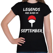PRINTFASHION Naruto szülinap - Szeptember - Női póló - Fekete női póló