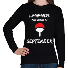 PRINTFASHION Naruto szülinap - Szeptember - Női pulóver - Fekete