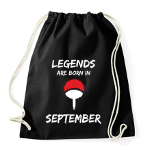 PRINTFASHION Naruto szülinap - Szeptember - Sportzsák, Tornazsák - Fekete tornazsák