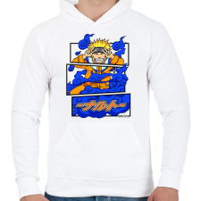 PRINTFASHION naruto uzumaki - Férfi kapucnis pulóver - Fehér férfi pulóver, kardigán