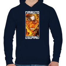 PRINTFASHION Naruto Uzumaki - Férfi kapucnis pulóver - Sötétkék férfi pulóver, kardigán