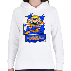 PRINTFASHION naruto uzumaki - Női kapucnis pulóver - Fehér