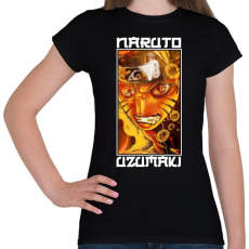 PRINTFASHION Naruto Uzumaki - Női póló - Fekete