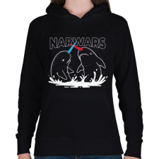 PRINTFASHION Narwars - Női kapucnis pulóver - Fekete női pulóver, kardigán