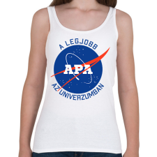 PRINTFASHION Nasa Apa - Női atléta - Fehér női trikó