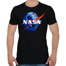 PRINTFASHION NASA Halálcsillag logo - Férfi póló - Fekete
