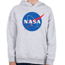 PRINTFASHION NASA logo - Gyerek kapucnis pulóver - Sport szürke gyerek pulóver, kardigán
