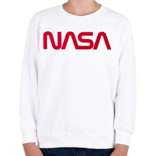 PRINTFASHION Nasa logó - Gyerek pulóver - Fehér gyerek pulóver, kardigán