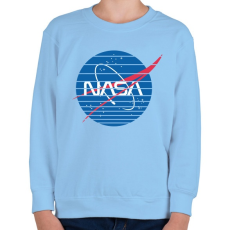 PRINTFASHION Nasa logo - Gyerek pulóver - Világoskék