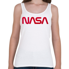 PRINTFASHION Nasa logó - Női atléta - Fehér