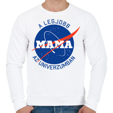 PRINTFASHION Nasa Mama - Férfi pulóver - Fehér férfi pulóver, kardigán