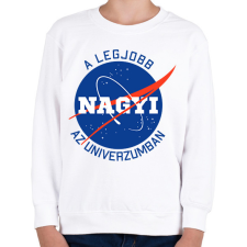 PRINTFASHION Nasa Nagymama - Gyerek pulóver - Fehér gyerek pulóver, kardigán