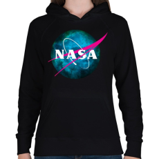 PRINTFASHION NASA NEBULA - Női kapucnis pulóver - Fekete