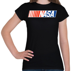 PRINTFASHION NASA project - Női póló - Fekete