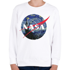 PRINTFASHION NASA (Van Gogh) - Gyerek pulóver - Fehér
