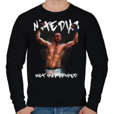 PRINTFASHION Nate Diaz - Férfi pulóver - Fekete férfi pulóver, kardigán