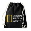 PRINTFASHION National Sarcasm Society - White - Sportzsák, Tornazsák - Fekete