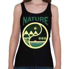 PRINTFASHION Nature jin jang - Női atléta - Fekete női trikó