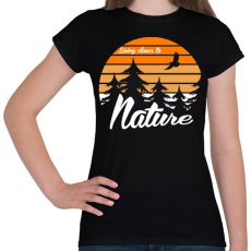 PRINTFASHION Nature  - Női póló - Fekete