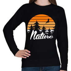 PRINTFASHION Nature  - Női pulóver - Fekete