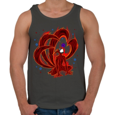 PRINTFASHION Naturo Kyuubi mode - Férfi atléta - Sötétszürke atléta, trikó