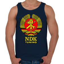 PRINTFASHION NDK DDR Műhely Tuning Címer (3 szín) - Férfi atléta - Sötétkék atléta, trikó
