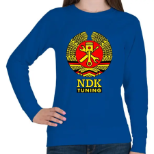 PRINTFASHION NDK DDR Műhely Tuning Címer (3 szín) - Női pulóver - Királykék női pulóver, kardigán