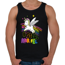 PRINTFASHION Ne basszál már fel! - Férfi atléta - Fekete