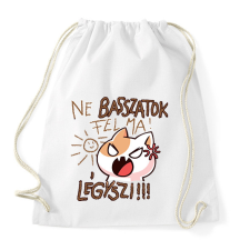 PRINTFASHION Ne basszatok fel ma! Légyszi! - Sportzsák, Tornazsák - Fehér tornazsák