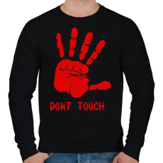 PRINTFASHION Ne érj hozzám - Férfi pulóver - Fekete