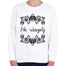 PRINTFASHION Ne idegelj - Gyerek pulóver - Fehér gyerek pulóver, kardigán