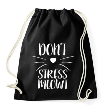 PRINTFASHION Ne idegeskedj miau - Sportzsák, Tornazsák - Fekete tornazsák
