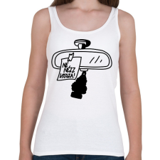 PRINTFASHION Ne nézz vissza - Női atléta - Fehér női trikó