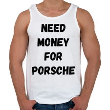 PRINTFASHION NEED5 - Férfi atléta - Fehér atléta, trikó