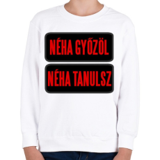 PRINTFASHION néha... - Gyerek pulóver - Fehér