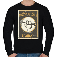 PRINTFASHION Néhány ember autószerelőnek szólít - Férfi pulóver - Fekete férfi pulóver, kardigán