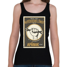 PRINTFASHION Néhány ember autószerelőnek szólít - Női atléta - Fekete