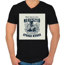 PRINTFASHION Néhány ember úgy szólít, hegesztő - Férfi V-nyakú póló - Fekete