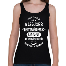 PRINTFASHION Nehéz meló a legjobb testvérnek lenni - Női atléta - Fekete női trikó