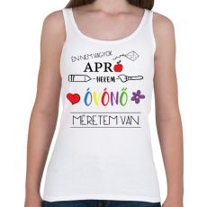 PRINTFASHION Nekem óvónő méretem van - Női atléta - Fehér