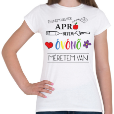 PRINTFASHION Nekem óvónő méretem van - Női póló - Fehér